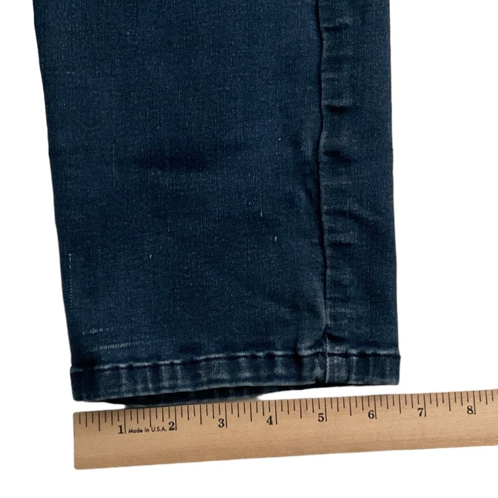 Calvin Klein Woman's Slim Boyfriend Denim Blue Jeans Size 12 Flat Front 5 Pocket - Picture 5 of 9